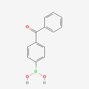 Chemical structure of 4-Benzoylbenzeneboronic acid