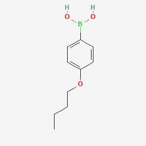 Chemical structure of 4-Butoxyphenylboronic acid