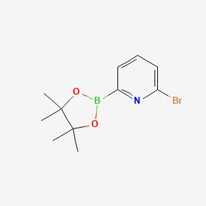 Chemical structure of 6-Bromopyridine-2-boronic acid pinacol ester