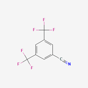 Chemical structure of 3,5-Bis(trifluoromethyl)benzonitrile