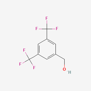 Chemical structure of 3,5-Bis(trifluoromethyl)benzyl alcohol