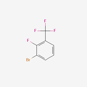 Chemical structure of 3-Bromo-2-fluorobenzotrifluoride