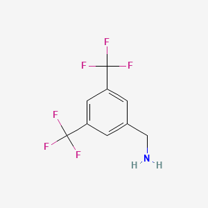 Chemical structure of 3,5-Bis(trifluoromethyl)benzylamine