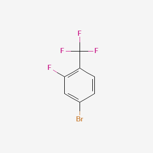 Chemical structure of 4-Bromo-2-fluorobenzotrifluoride