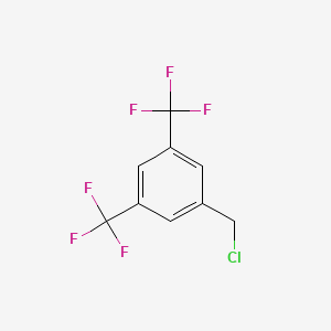 Chemical structure of 3,5-Bis(trifluoromethyl)benzyl chloride