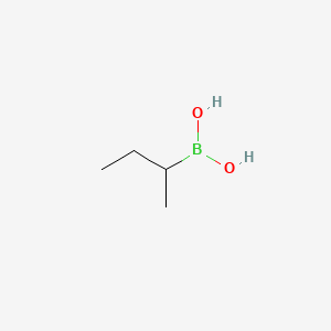 Chemical structure of sec-Butylboronic acid(contains varying amounts of Anhydride)