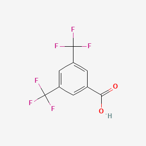 Chemical structure of 3,5-Bis(trifluoromethyl)benzoic Acid