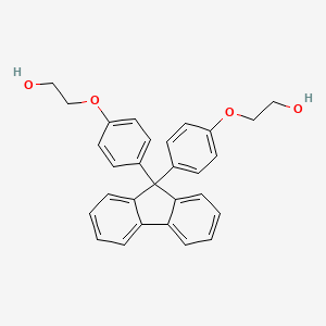 Chemical structure of 9,9-Bis[4-(2-hydroxyethoxy)phenyl]fluorene