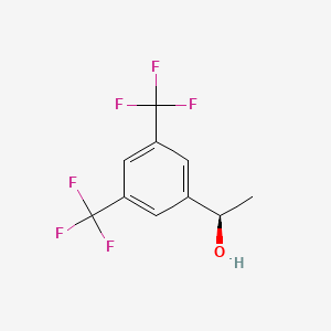 Chemical structure of (R)-1-[3,5-Bis(trifluoromethyl)phenyl]ethanol
