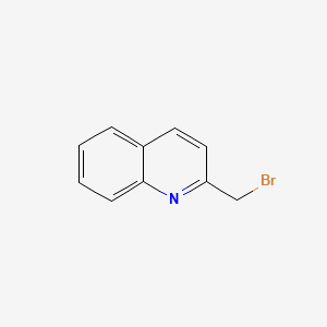 Chemical structure of 2-(Bromomethyl)quinoline