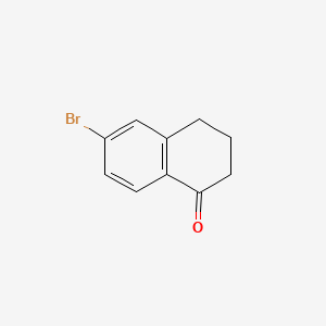 Chemical structure of 6-Bromo-1-tetralone