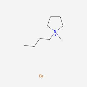 Chemical structure of 1-Butyl-1-methylpyrrolidinium Bromide