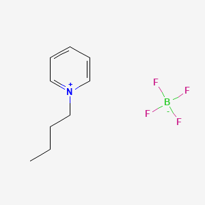 Chemical structure of 1-Butylpyridinium Tetrafluoroborate