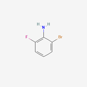 Chemical structure of 2-Bromo-6-fluoroaniline