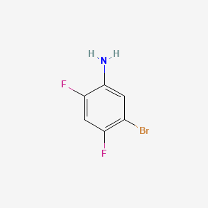 Chemical structure of 5-Bromo-2,4-difluoroaniline