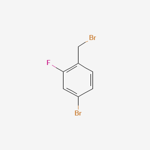 Chemical structure of 4-Bromo-2-fluorobenzyl bromide