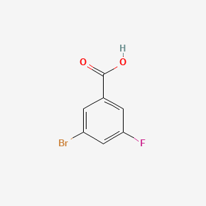 Chemical structure of 3-Bromo-5-fluorobenzoic Acid