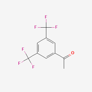 Chemical structure of 3′,5′-Bis(trifluoromethyl)acetophenone