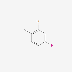 Chemical structure of 2-Bromo-4-fluorotoluene