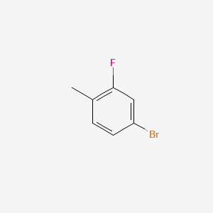 Chemical structure of 4-Bromo-2-fluorotoluene