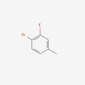 Chemical structure of 4-Bromo-3-fluorotoluene
