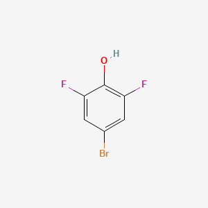 Chemical structure of 4-Bromo-2,6-difluorophenol