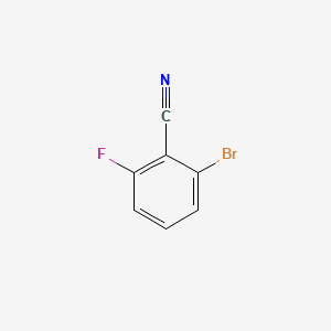 Chemical structure of 2-Bromo-6-fluorobenzonitrile