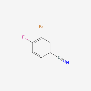 Chemical structure of 3-Bromo-4-fluorobenzonitrile