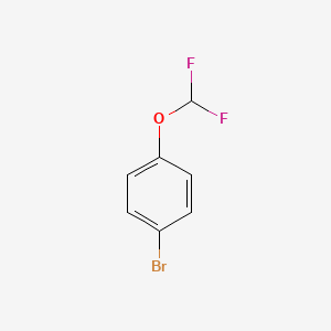 Chemical structure of 1-Bromo-4-(difluoromethoxy)benzene