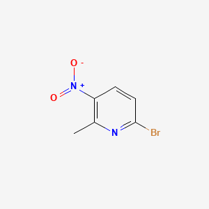 Chemical structure of 6-Bromo-2-methyl-3-nitropyridine