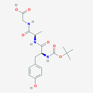 Chemical structure of Boc-Tyr-D-Ala-Gly
