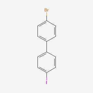 Chemical structure of 4-Bromo-4'-iodobiphenyl