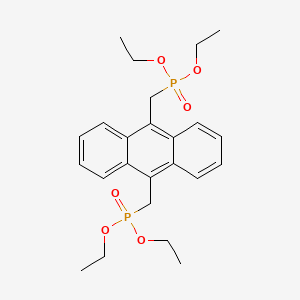 Chemical structure of 9,10-Bis(diethylphosphonomethyl)anthracene