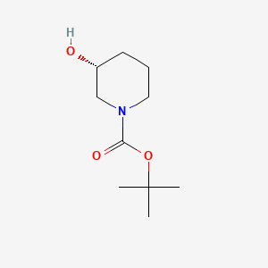 Chemical structure of (R)-1-Boc-3-hydroxypiperidine