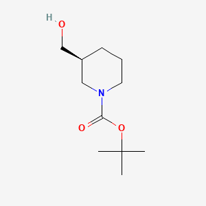 Chemical structure of (S)-1-Boc-3-(hydroxymethyl)piperidine
