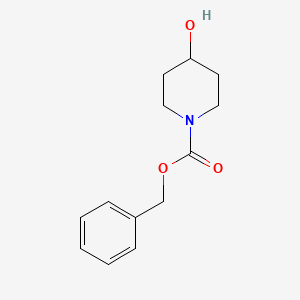 Chemical structure of Benzyl 4-hydroxy-1-piperidinecarboxylate