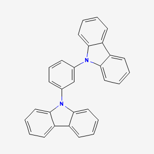 Chemical structure of 1,3-Bis(N-carbazolyl)benzene