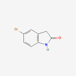 Chemical structure of 5-Bromo-2-oxindole