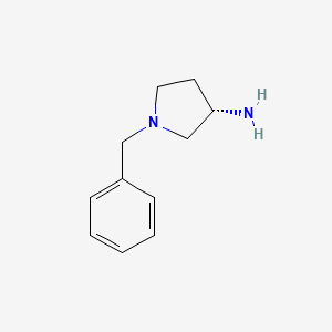 Chemical structure of (S)-1-Benzyl-3-aminopyrrolidine