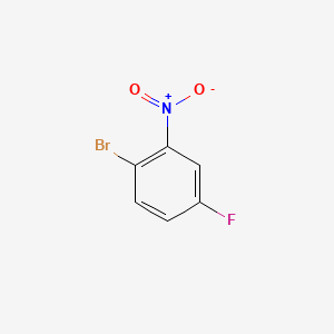 Chemical structure of 1-Bromo-4-fluoro-2-nitrobenzene