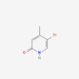 Chemical structure of 5-Bromo-2-hydroxy-4-methylpyridine