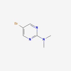 Chemical structure of 5-Bromo-2-(dimethylamino)pyrimidine