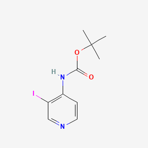 Chemical structure of 4-(Boc-amino)-3-iodopyridine