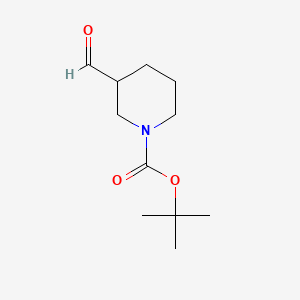 Chemical structure of 1-Boc-piperidine-3-carboxaldehyde