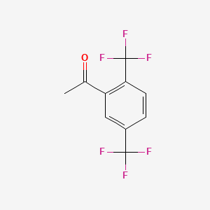 Chemical structure of 2',5'-Bis(trifluoromethyl)acetophenone