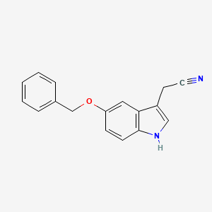 Chemical structure of (5-Benzyloxyindol-3-yl)acetonitrile