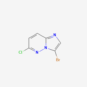 Chemical structure of 3-Bromo-6-chloroimidazo[1,2-b]pyridazine