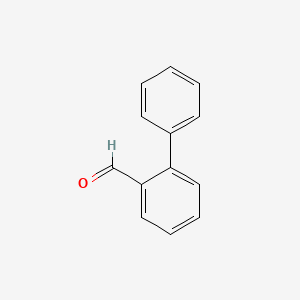 Chemical structure of Biphenyl-2-carboxaldehyde