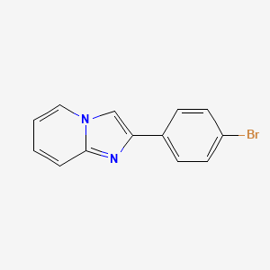Chemical structure of 2-(4-Bromophenyl)imidazo[1,2-a]pyridine