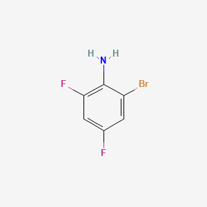 Chemical structure of 2-Bromo-4,6-difluoroaniline